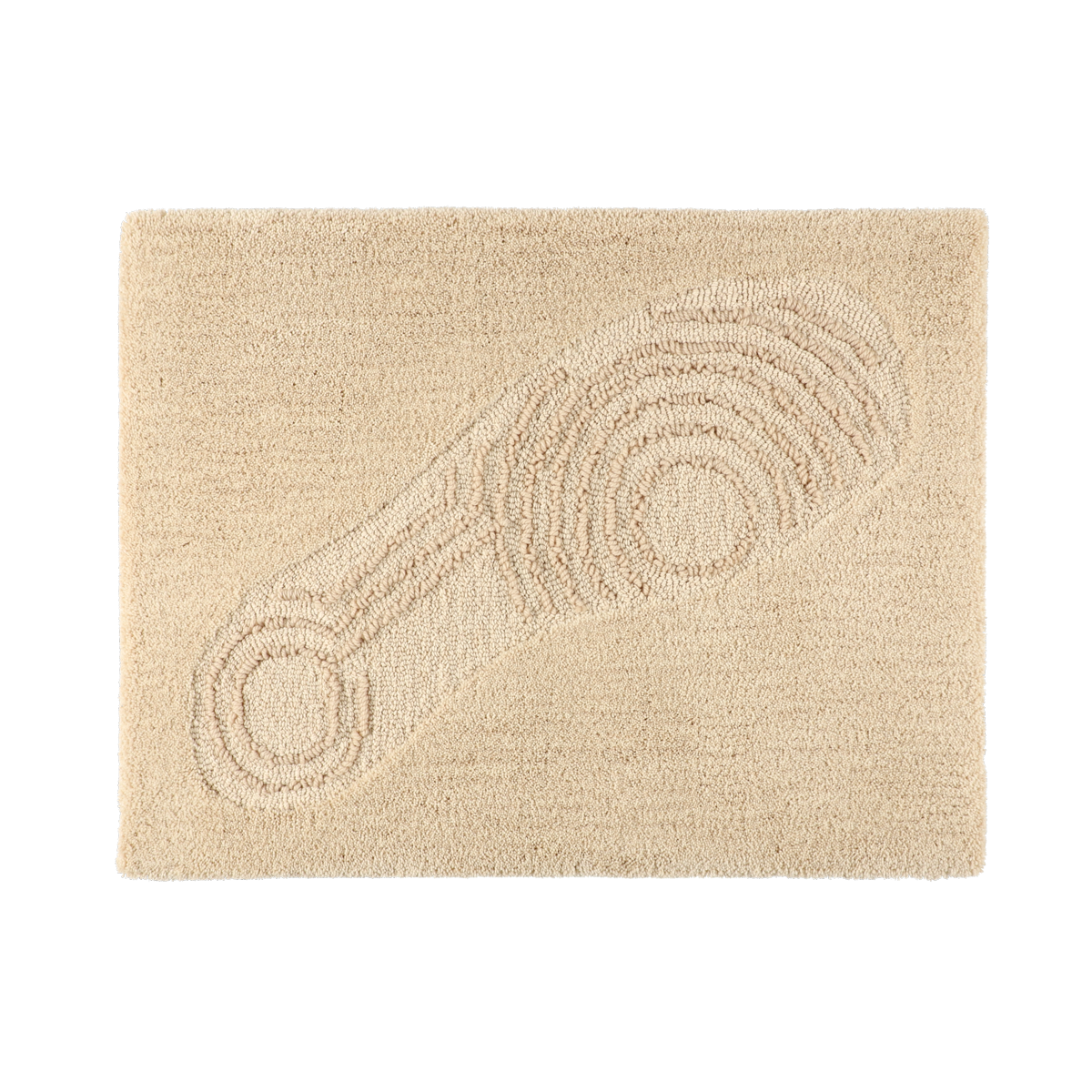 LLL MIYOSHI RUG “FOOT STEP RUG” ホワイト A7_MR-011 LLL MIYOSHI RUG “FOOT STEP RUG” ホワイト A7_MR-011