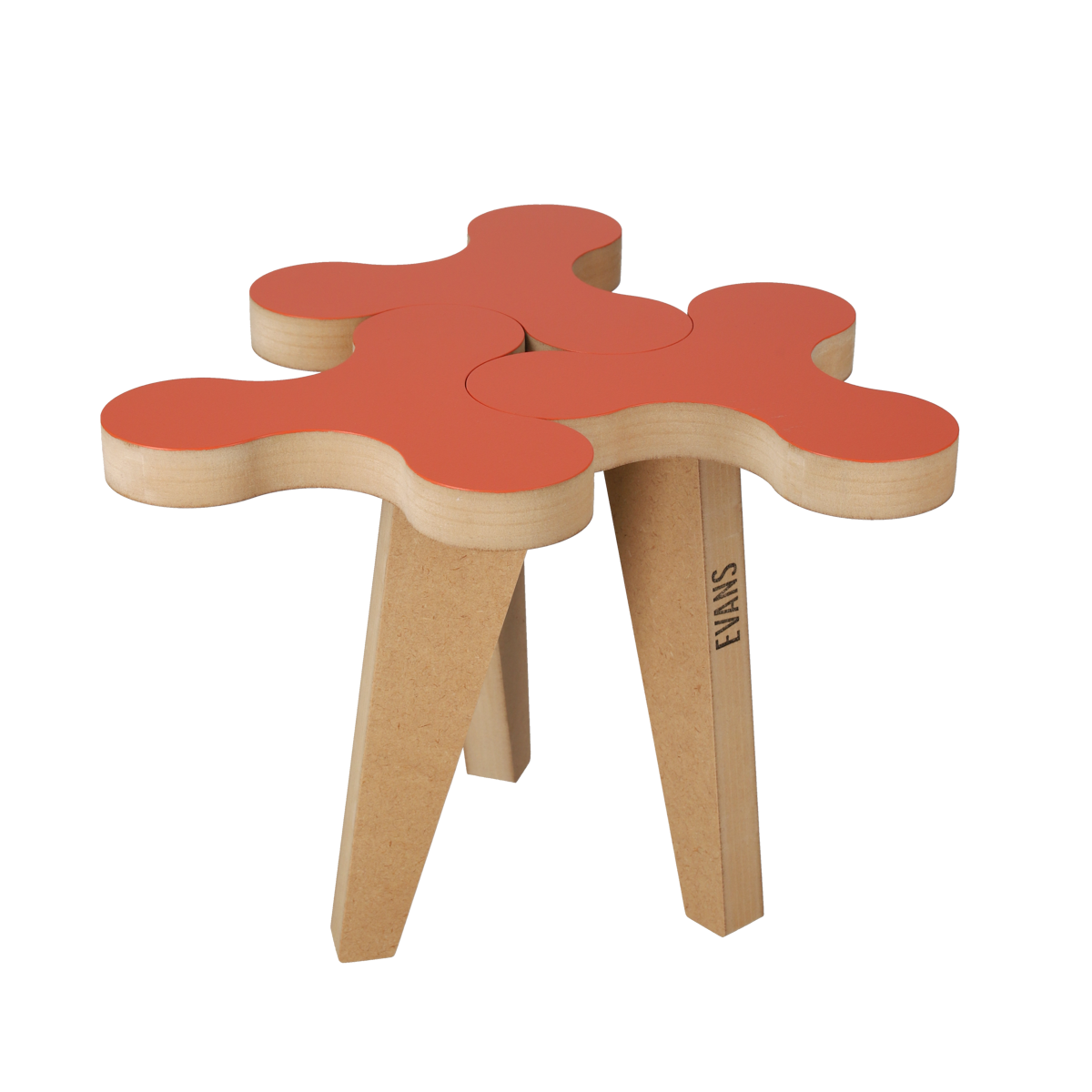 EVANS ROOVICE CLOVER STOOL MIYOSHI RUG