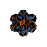 MR-097 "LEOPARD FLOWER CHAIR RUG"
