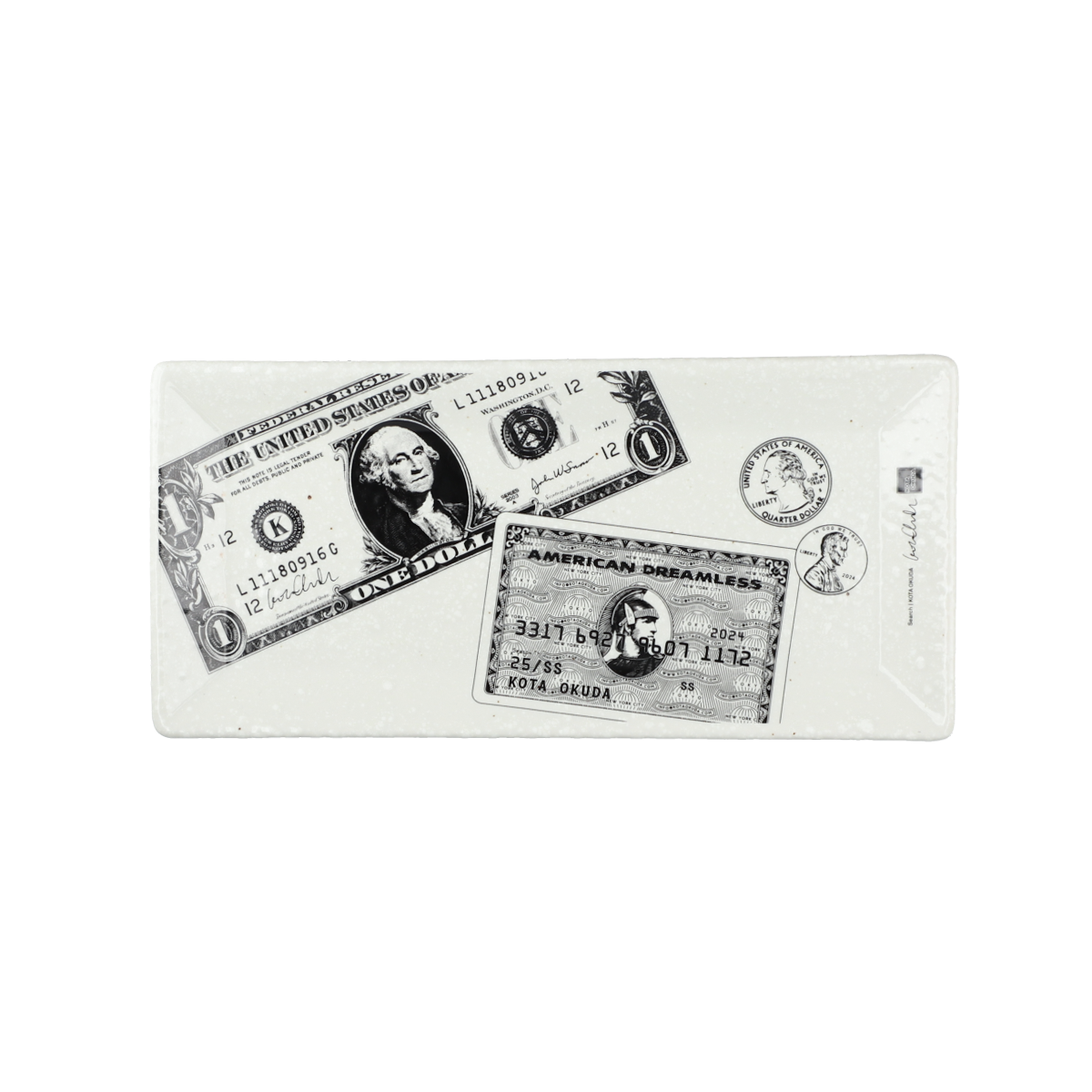 EVANS KOTA OKUDA BANKNOTE INCENSE HOLDER EVANS KOTA OKUDA BANKNOTE INCENSE HOLDER