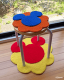 DM-007 MIYOSHI RUG / Mickey Collection "Mickey Mouse / Flower Rug"