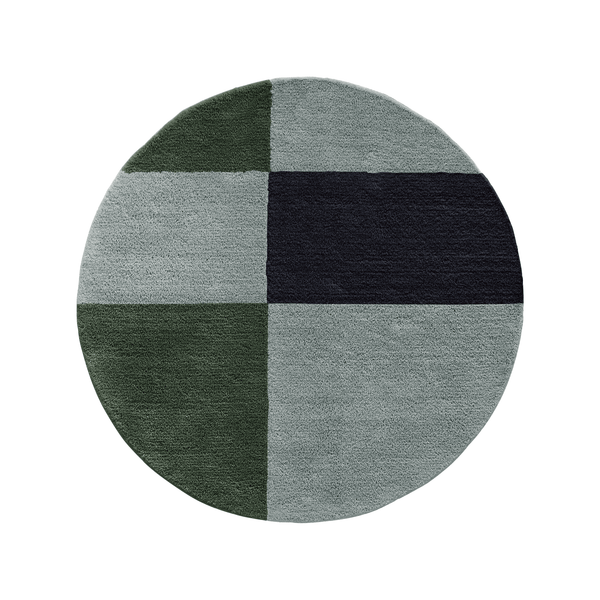 [KANADEMONO 限定発売/カラーオーダー/サイズオーダー] THE RUG crafted with MIYOSHI RUG / THREE COLOR × ROUND