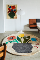 [受注生産]SW-002 Shiomi Wada×MIYOSHI RUG "You and flowers BIG RUG"